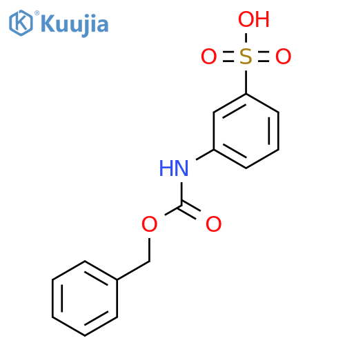3-{(benzyloxy)carbonylamino}benzene-1-sulfonic acid structure