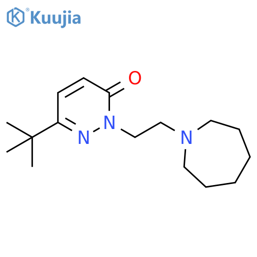 2-2-(azepan-1-yl)ethyl-6-tert-butyl-2,3-dihydropyridazin-3-one structure
