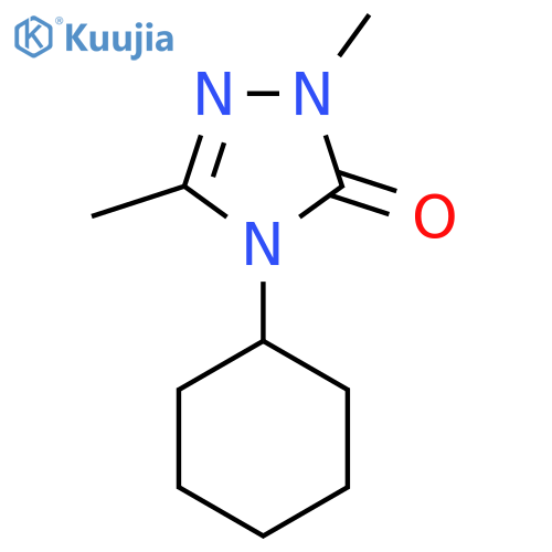 4-cyclohexyl-1,3-dimethyl-4,5-dihydro-1H-1,2,4-triazol-5-one structure