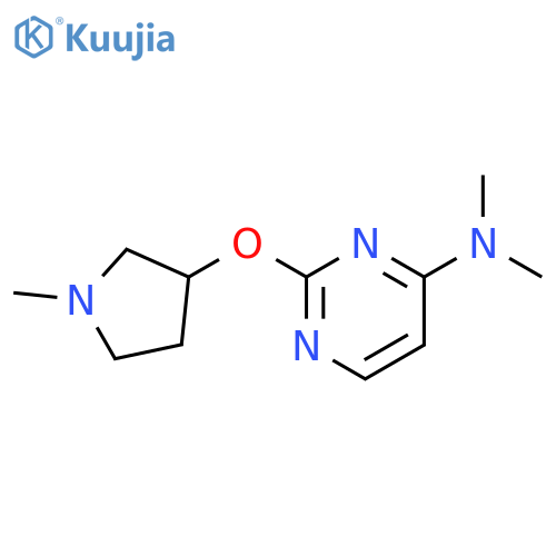 N,N-dimethyl-2-[(1-methylpyrrolidin-3-yl)oxy]pyrimidin-4-amine structure