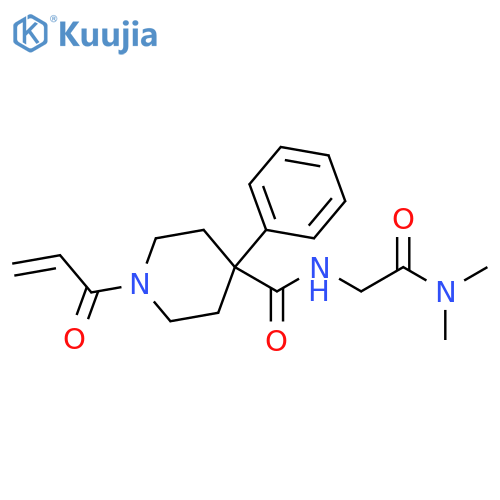 N-[2-(Dimethylamino)-2-oxoethyl]-1-(1-oxo-2-propen-1-yl)-4-phenyl-4-piperidinecarboxamide structure