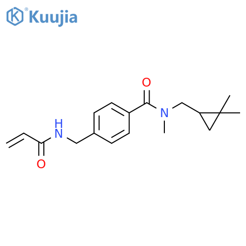 N-[(2,2-Dimethylcyclopropyl)methyl]-N-methyl-4-[[(1-oxo-2-propen-1-yl)amino]methyl]benzamide structure