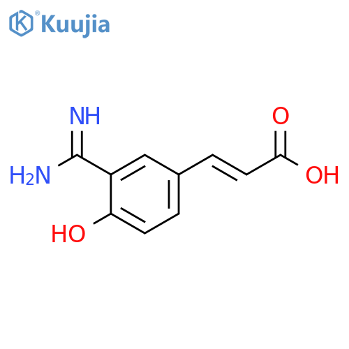 2-Propenoic acid, 3-[3-(aminoiminomethyl)-4-hydroxyphenyl]-, (2E)- structure