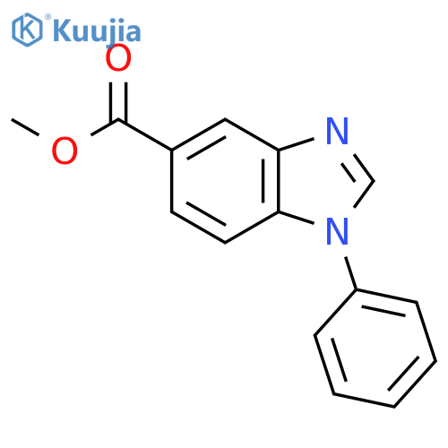 Methyl 1-phenyl-1H-benzo[d]imidazole-5-carboxylate structure