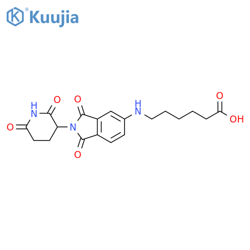 Hexanoic acid, 6-[[2-(2,6-dioxo-3-piperidinyl)-2,3-dihydro-1,3-dioxo-1H-isoindol-5-yl]amino]- structure