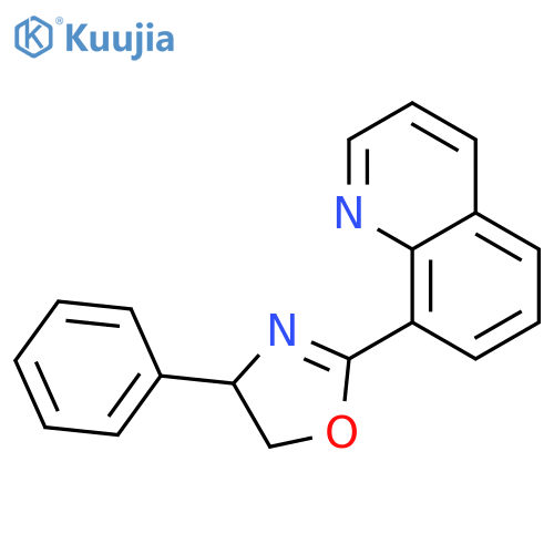 (4s)-4-phenyl-2-(8-quinolyl)-4,5-dihydrooxazole structure