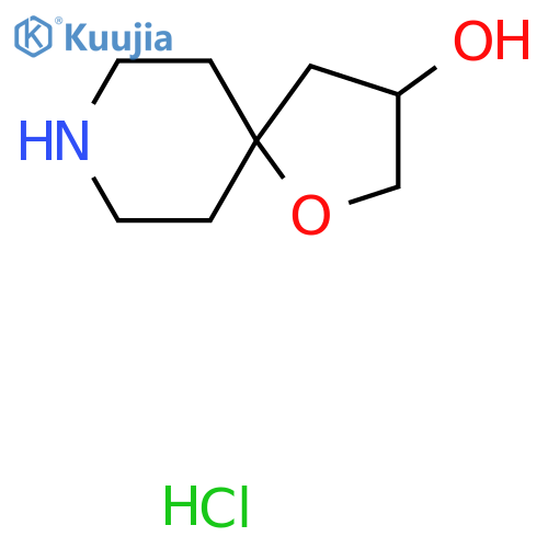1-oxa-8-azaspiro[4.5]decan-3-ol;hydrochloride structure
