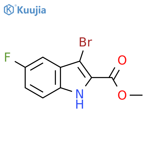 methyl 3-bromo-5-fluoro-1H-indole-2-carboxylate structure