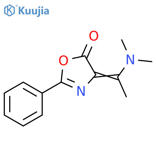 (4E)-4-[1-(dimethylamino)ethylidene]-2-phenyl-4,5-dihydro-1,3-oxazol-5-one structure