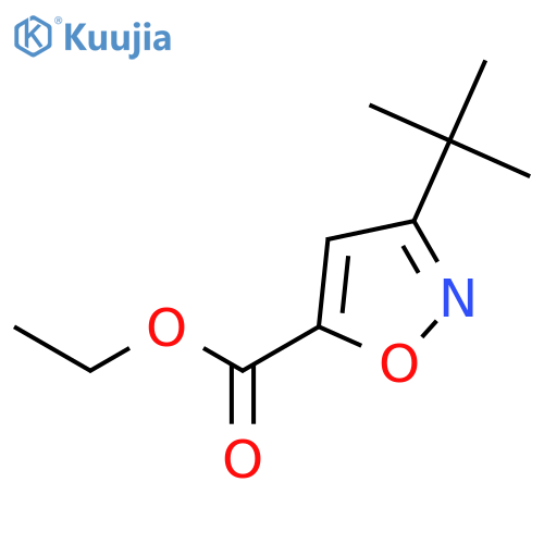 5-ISOXAZOLECARBOXYLIC ACID, 3-(1,1-DIMETHYLETHYL)-, ETHYL ESTER structure
