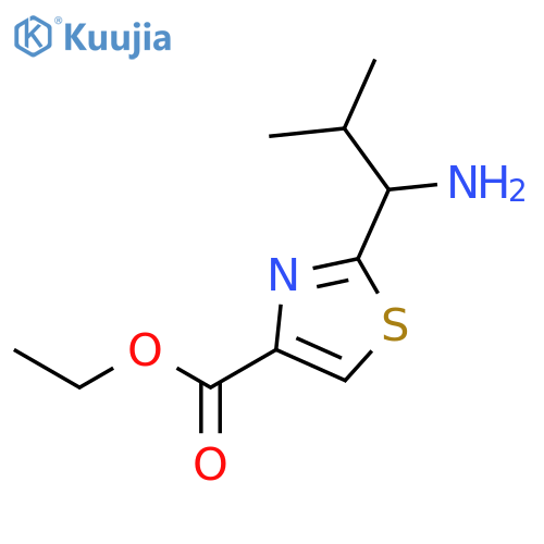 2-(1S)-1-Amino-2-methylpropyl-4-thiazolecarboxylic Acid Ethyl Ester structure