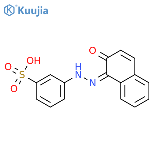 Benzenesulfonic acid,3-[2-(2-hydroxy-1-naphthalenyl)diazenyl]- structure