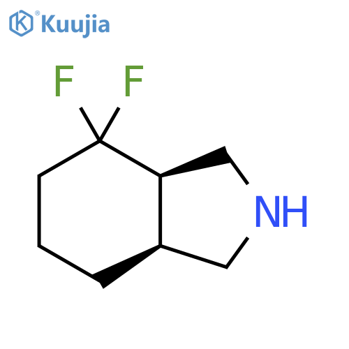 cis-7,7-difluoro-1,2,3,3a,4,5,6,7a-octahydroisoindole structure