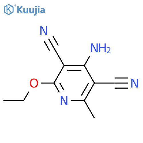 3,5-Pyridinedicarbonitrile,4-amino-2-ethoxy-6-methyl- structure