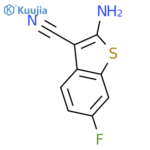 2-Amino-6-fluorobenzoBthiophene-3-carbonitrile structure
