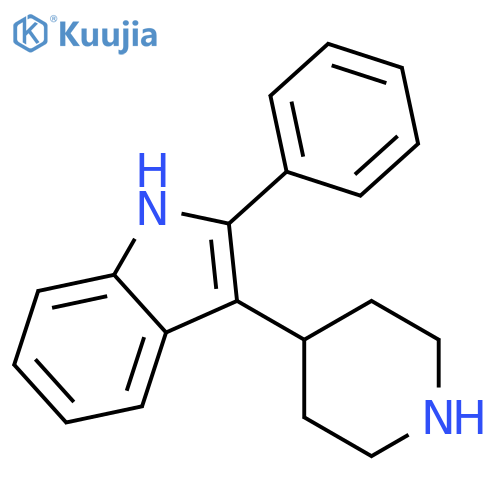 2-Phenyl-3-(piperidin-4-yl)-1H-indole structure