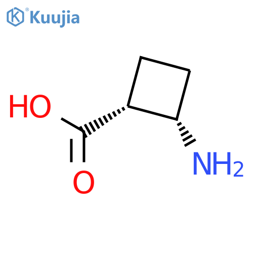 (1R,2S)-2-aminocyclobutanecarboxylic acid structure