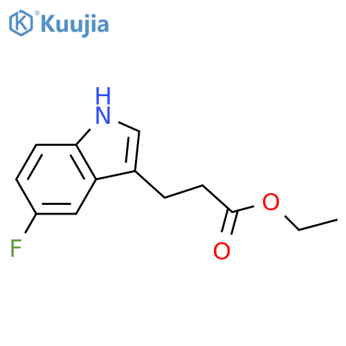 Ethyl 3-(5-Fluoro-3-indolyl)propanoate structure