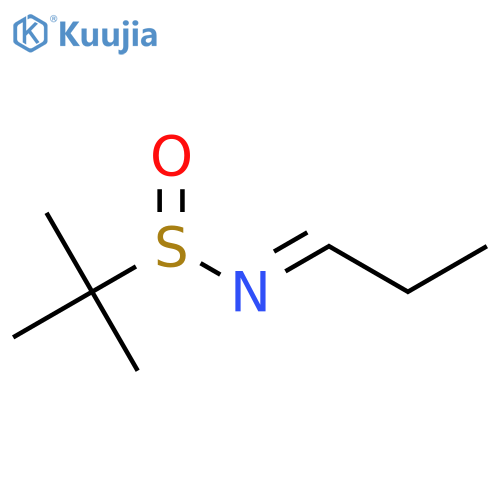 (R,E)-2-methyl-N-propylidenepropane-2-sulfinamide structure