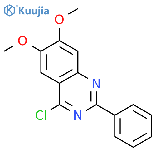 4-CHLORO-6,7-DIMETHOXY-2-PHENYLQUINAZOLINE structure