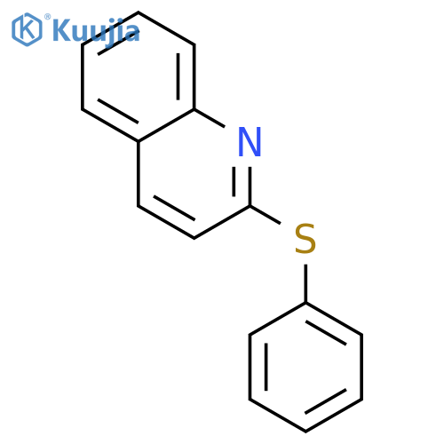 Quinoline,2-(phenylthio)- structure