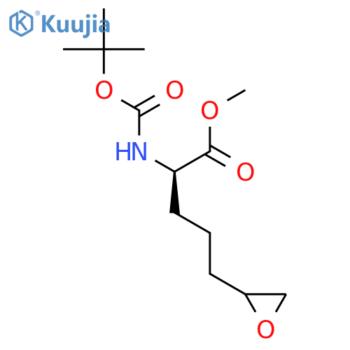 methyl (2R)-2-{(tert-butoxy)carbonylamino}-5-(oxiran-2-yl)pentanoate structure
