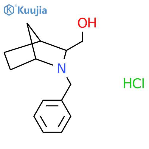 {2-benzyl-2-azabicyclo2.2.1heptan-3-yl}methanol hydrochloride structure