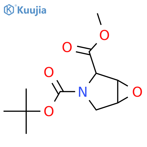 3-tert-butyl 2-methyl 6-oxa-3-azabicyclo3.1.0hexane-2,3-dicarboxylate structure