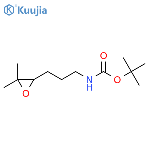 tert-butyl N-3-(3,3-dimethyloxiran-2-yl)propylcarbamate structure