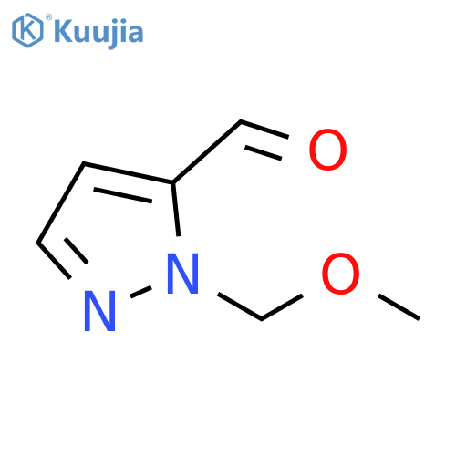1-(methoxymethyl)-1H-pyrazole-5-carbaldehyde structure