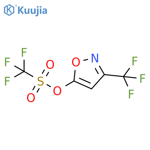 3-(trifluoromethyl)-1,2-oxazol-5-yl trifluoromethanesulfonate structure