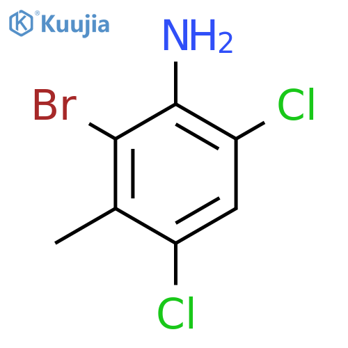 6-Bromo-2,4-dichloro-5-methylaniline structure