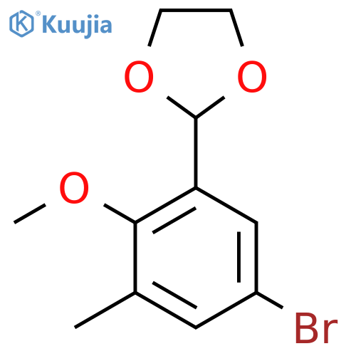 2-(5-Bromo-2-methoxy-3-methylphenyl)-1,3-dioxolane structure