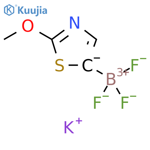 Potassium trifluoro(2-methoxy-1,3-thiazol-5-yl)boranuide structure