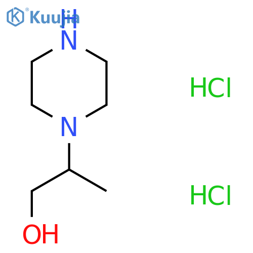 2-(Piperazin-1-yl)propan-1-ol dihydrochloride structure