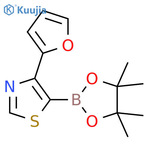 4-(2-Furyl)thiazole-5-boronic acid pinacol ester structure