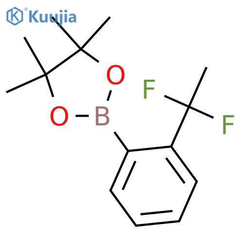 2-2-(1,1-difluoroethyl)phenyl-4,4,5,5-tetramethyl-1,3,2-dioxaborolane structure