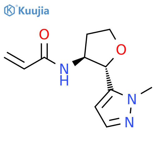 N-[(2S,3S)-Tetrahydro-2-(1-methyl-1H-pyrazol-5-yl)-3-furanyl]-2-propenamide structure