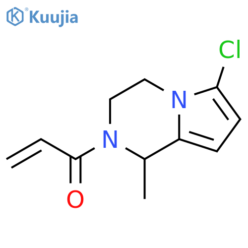 1-{6-chloro-1-methyl-1H,2H,3H,4H-pyrrolo[1,2-a]pyrazin-2-yl}prop-2-en-1-one structure