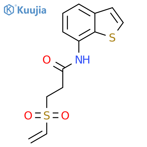 N-(1-benzothiophen-7-yl)-3-(ethenesulfonyl)propanamide structure