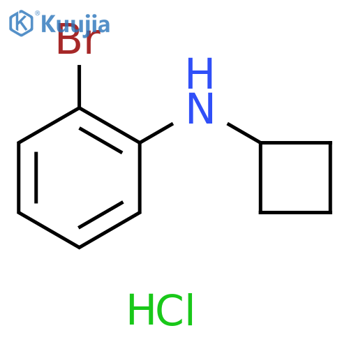 2-bromo-N-cyclobutylaniline hydrochloride structure