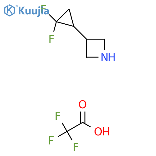 3-(2,2-difluorocyclopropyl)azetidine, trifluoroacetic acid structure