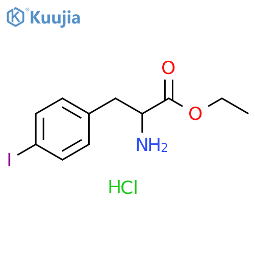 ethyl 2-amino-3-(4-iodophenyl)propanoate hydrochloride structure