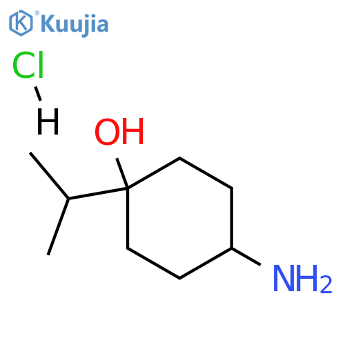 4-amino-1-(propan-2-yl)cyclohexan-1-ol hydrochloride structure
