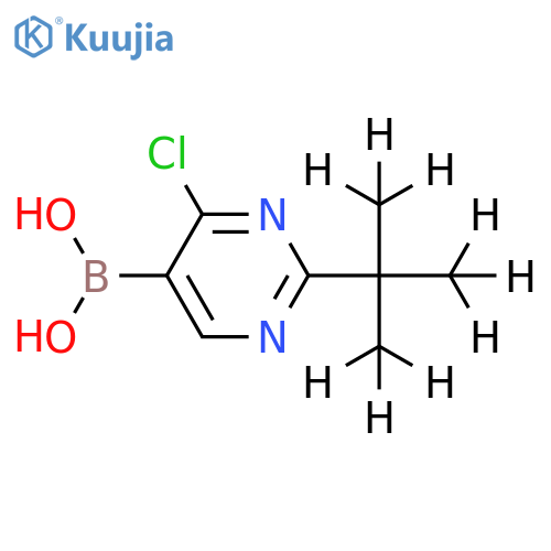 2-(tert-Butyl-d9)-4-chloropyrimidine-5-boronic acid structure