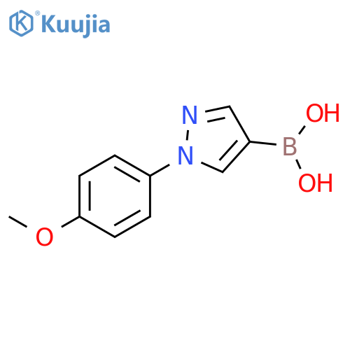 1-(4-Methoxyphenyl)-1H-pyrazole-4-boronic acid structure