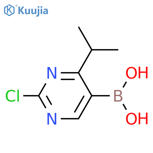 2-Chloro-4-(iso-propyl)pyrimidine-5-boronic acid structure