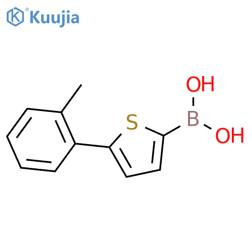5-(2-Tolyl)thiophene-2-boronic acid structure