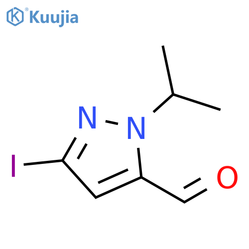 3-iodo-1-(propan-2-yl)-1H-pyrazole-5-carbaldehyde structure