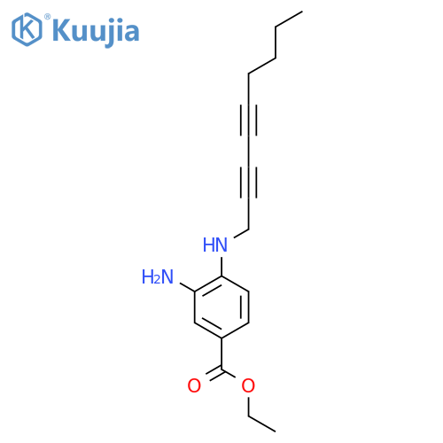 Ethyl3-amino-4-(nona-2,4-diyn-1-ylamino)benzoate structure